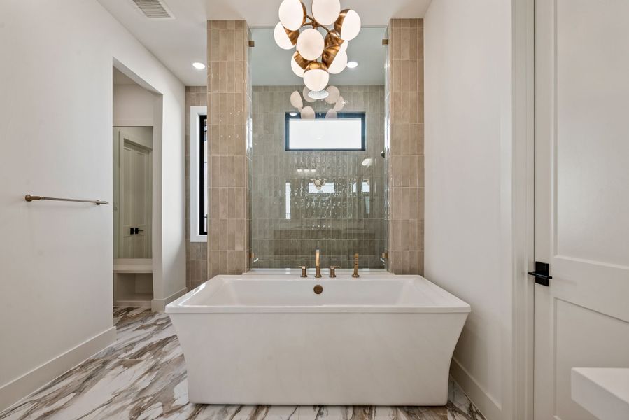 Furnished interior view inside a new home in The Resort on Eagle Mt. Lake, Fort Worth (Image 19).
