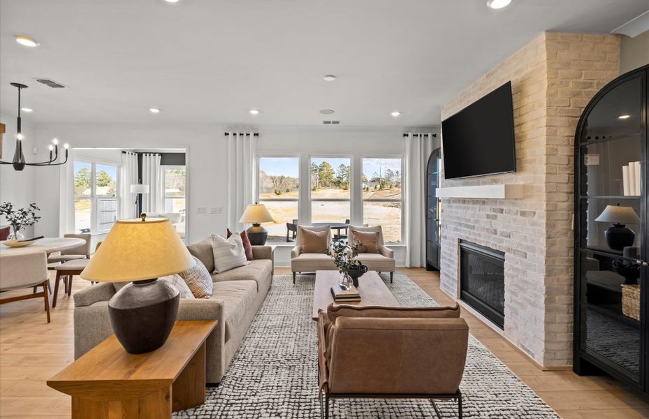 Furnished interior view inside a new home in Cannon Run, Concord (Image 39).