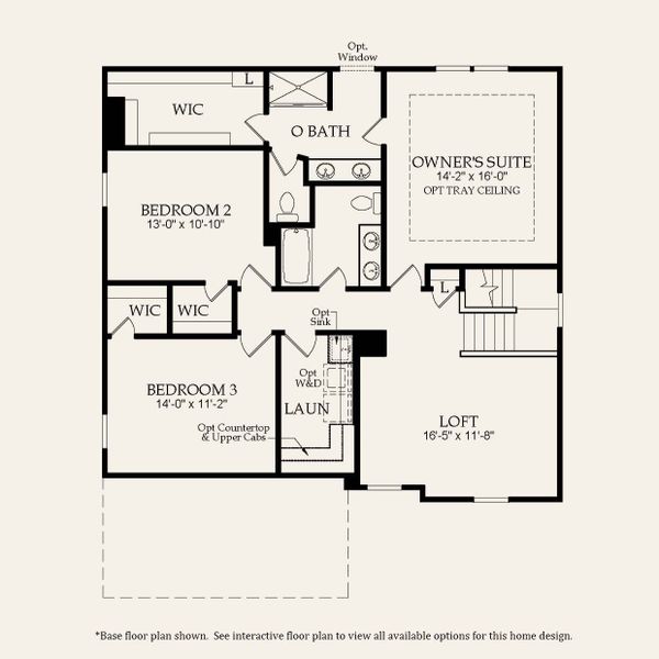 2D floor plan layout for the Newberry by Pulte Homes in Muller Ridge, Blythewood, SC (Image 6).