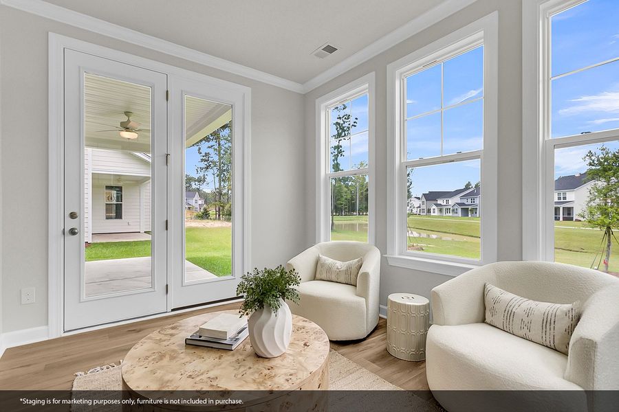 Furnished interior view inside a new home in Pineland Preserve, Summerville (Image 15).