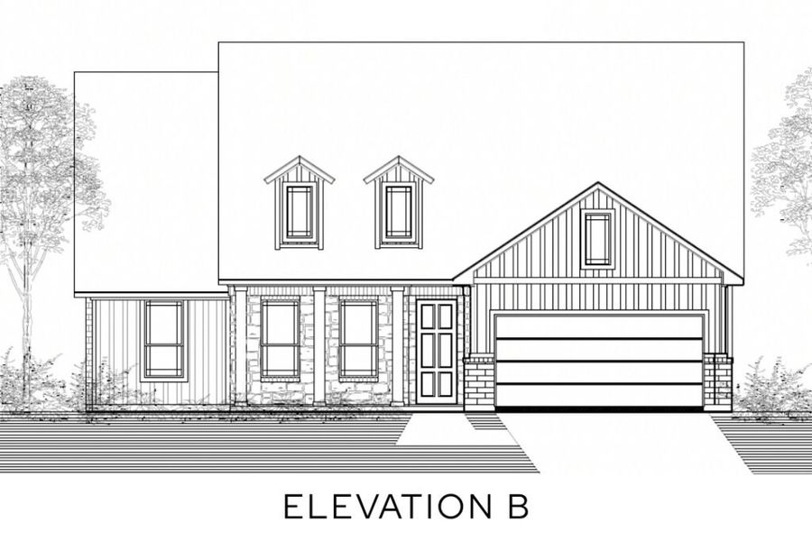 Representative rendering of the exterior for the The Henderson by Lillian Custom Homes (Image 4).
