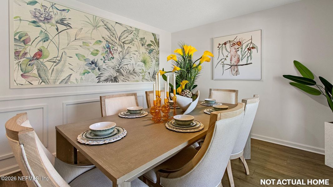 Furnished interior view inside a new home in Copes Landing, Jacksonville (Image 20).