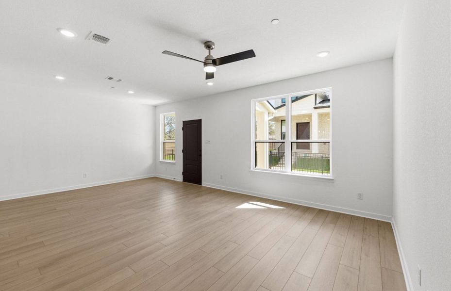 Spacious, unfurnished interior of a new home in Monarch on Main, Round Rock (Image 22).