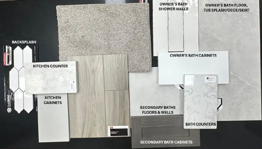 Sample of building materials used in homes in Pine Rock South, Conroe (Image 4). Sample of building materials used in homes in Pine Rock South, Conroe (Image 4).
