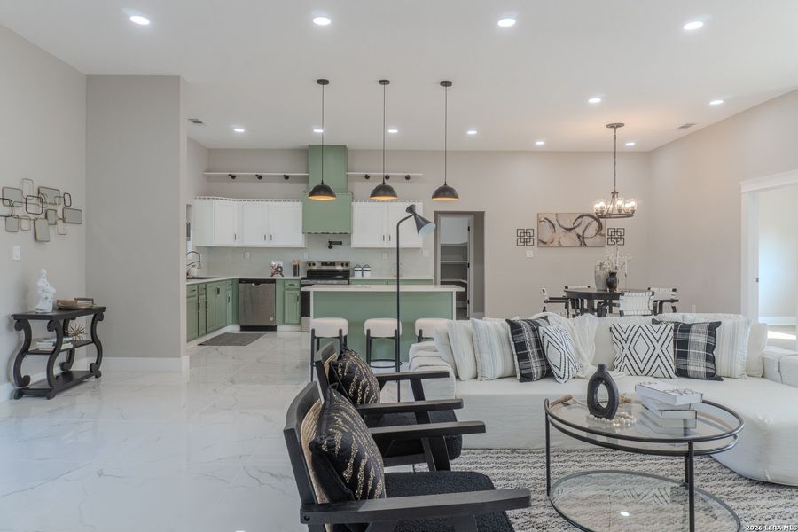 Furnished interior view inside a new home in , Lytle (Image 35).