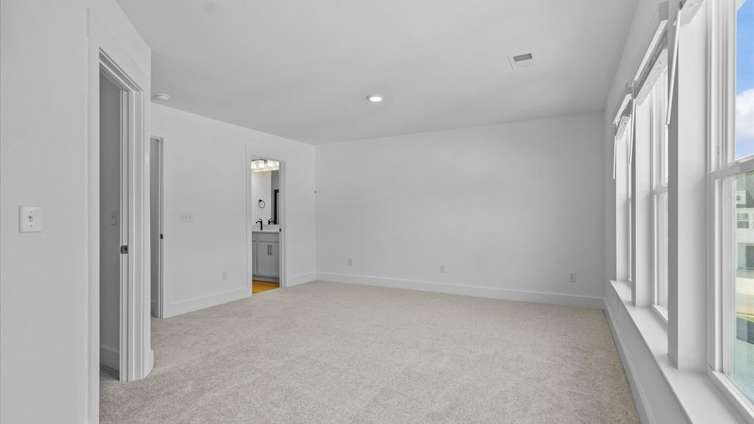 Tasteful primary suite featuring modern finishes and superior comfort near Downtown Greenville Tasteful primary suite featuring modern finishes and superior comfort near Downtown Greenville