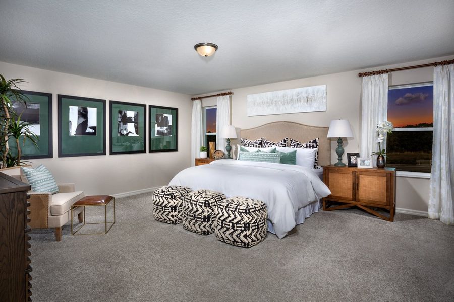 Representative furnished interior of a home built from the 2566 by KB Home in Gardens at Waterstone II, Palm Bay (Image 6). Representative furnished interior of a home built from the 2566 by KB Home in Gardens at Waterstone II, Palm Bay (Image 6).