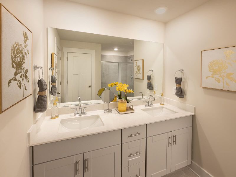 Furnished interior view inside a new home in Waterside - Boardwalk Series, Longs (Image 8).