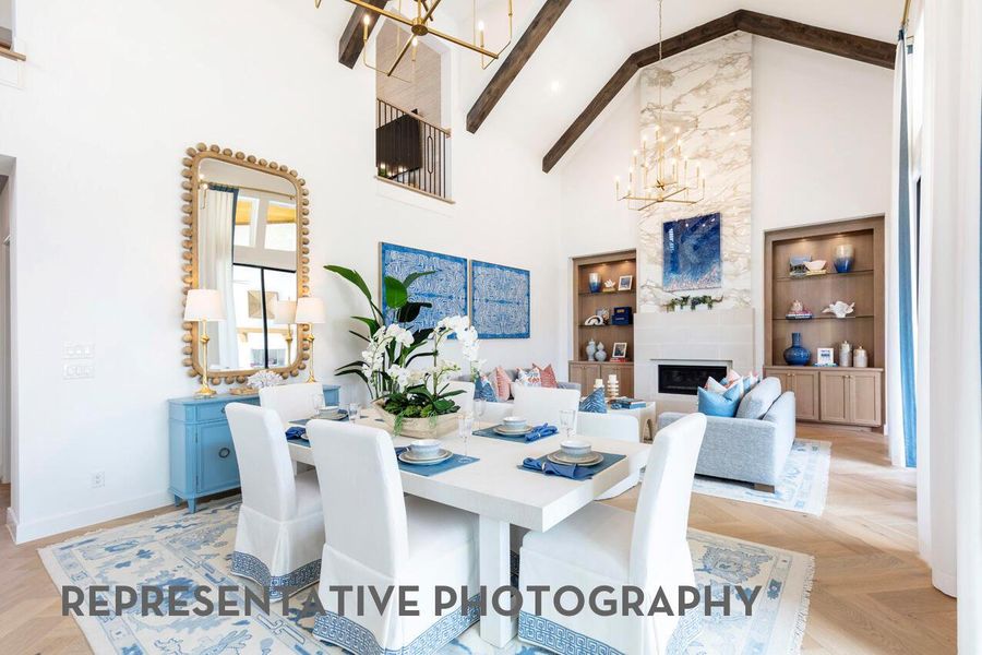 Furnished interior view inside a new home in Santa Rita Ranch, Liberty Hill (Image 33).