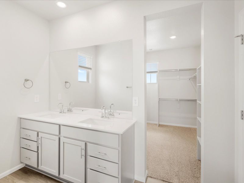 The Kenosha floorplan image taken at a Meritage Homes community in Falcon, CO.