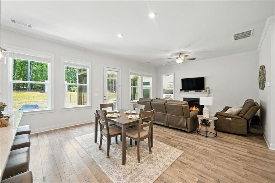 Furnished interior view inside a new home in , Ellijay (Image 26).