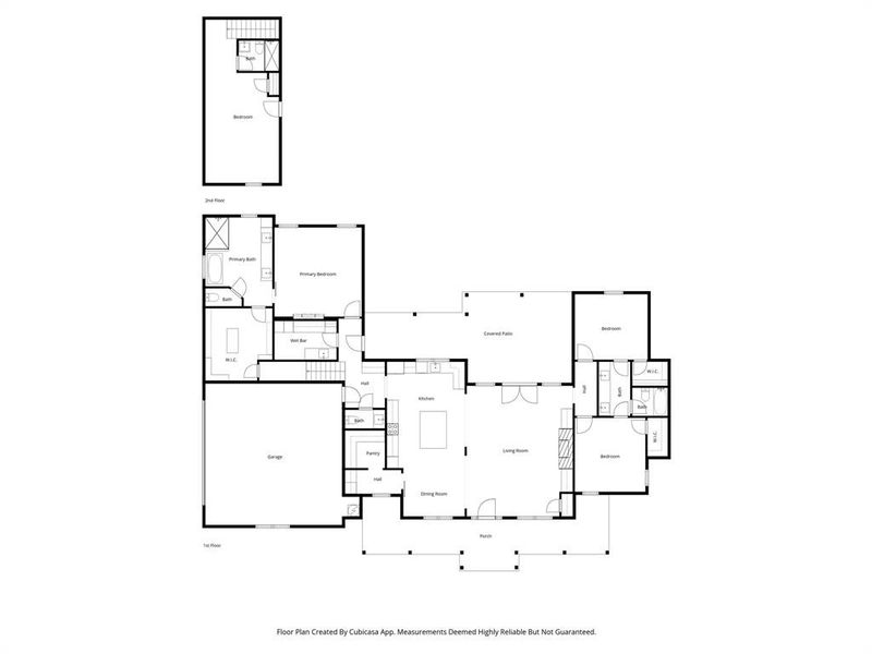 2D floor plan layout of this home in , Glen Rose, TX (Image 3).