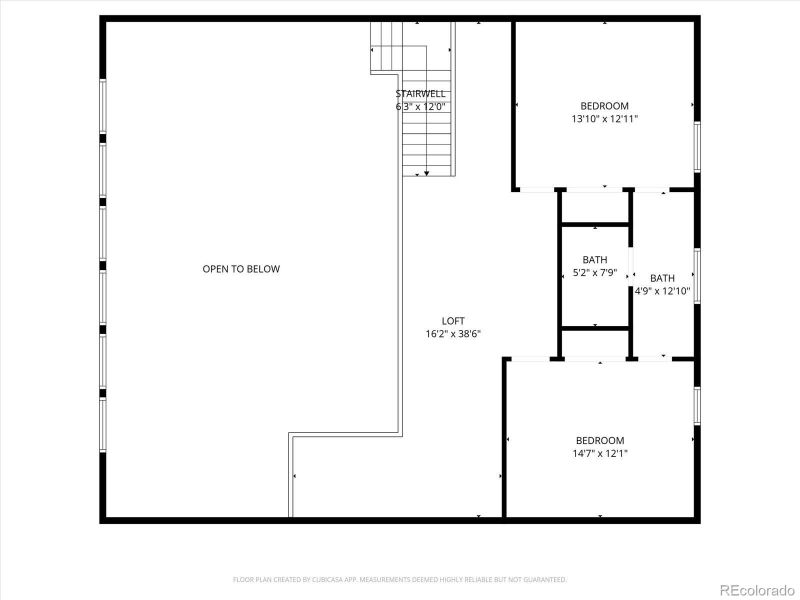 2D floor plan layout of this home in , Poncha Springs, CO (Image 4).