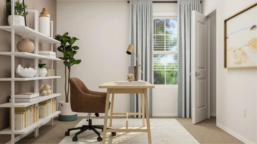 Furnished interior view inside a new home in Waterstone, Kyle (Image 14).