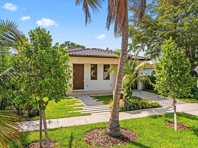 Exterior details and patio area of a home in , Miami (Image 2). Exterior details and patio area of a home in , Miami (Image 2).