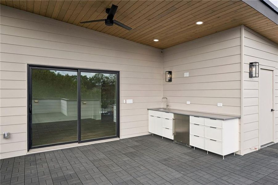 Exterior details and patio area of a home in , Atlanta (Image 31).