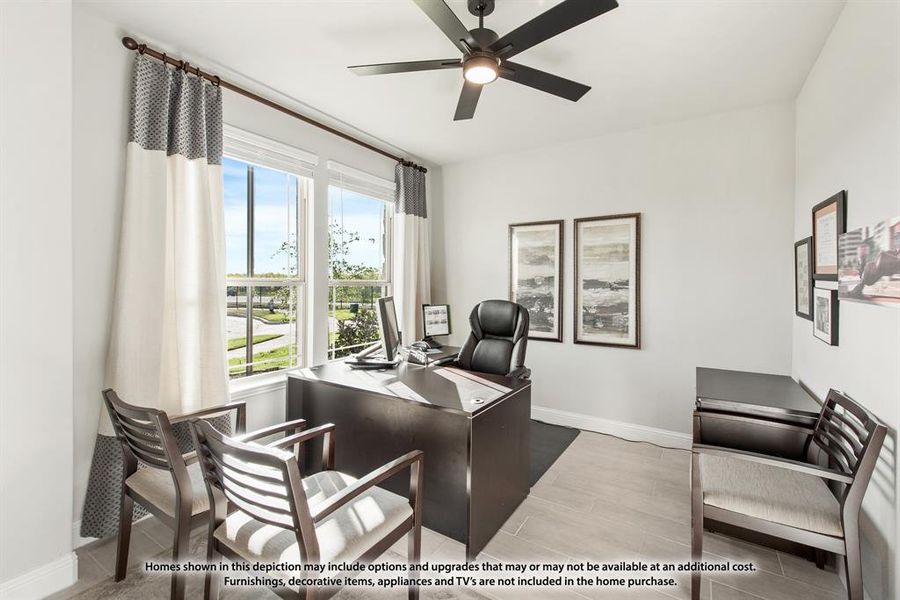 Furnished interior view inside a new home in Hunters Ridge, Crowley (Image 4).