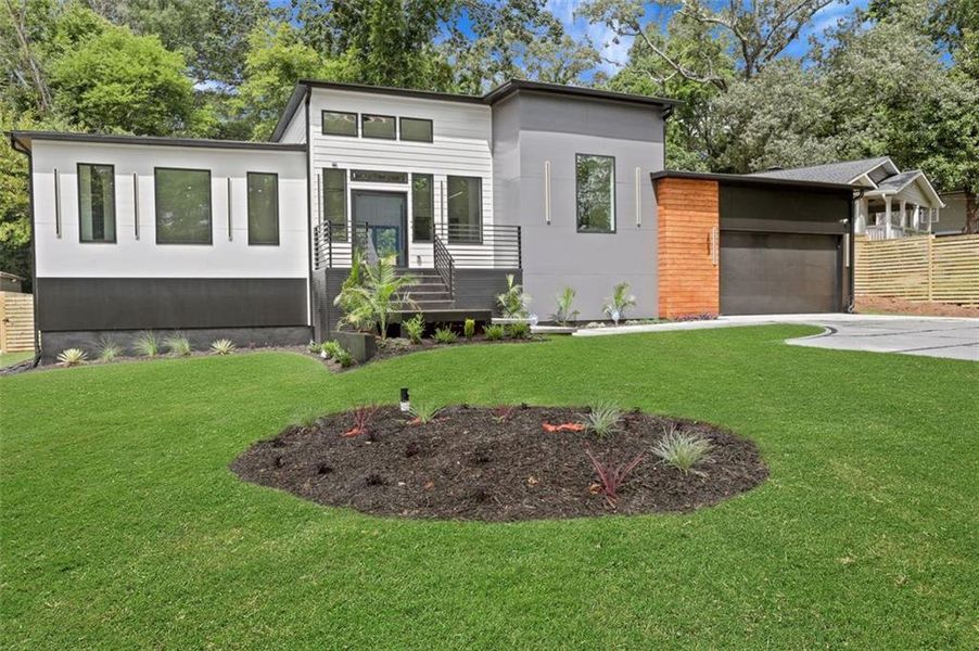 Front exterior of a new home in , Atlanta, GA, highlighting curb appeal (Image 23).