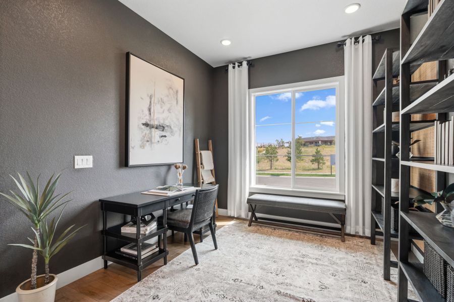 Representative furnished interior of a home built from the Ferrara by Pulte Homes in Hilltop at Inspiration, Aurora (Image 9).