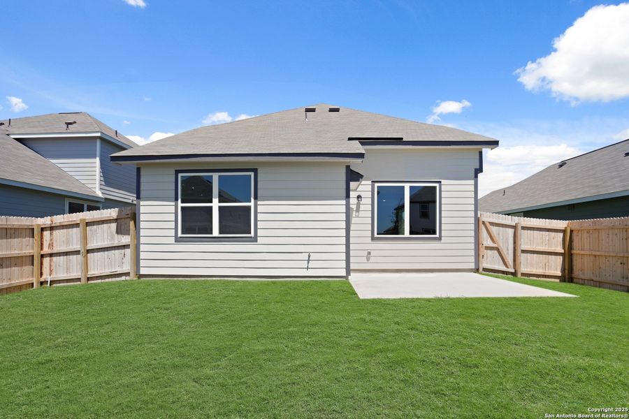 Front exterior of a new home in Applewhite Meadows, San Antonio, TX, highlighting curb appeal (Image 17). Front exterior of a new home in Applewhite Meadows, San Antonio, TX, highlighting curb appeal (Image 17).