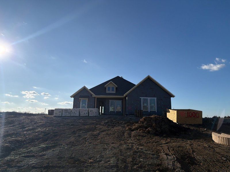 In-progress construction of a new home in Grayson Ridge, Van Alstyne, TX (Image 3).