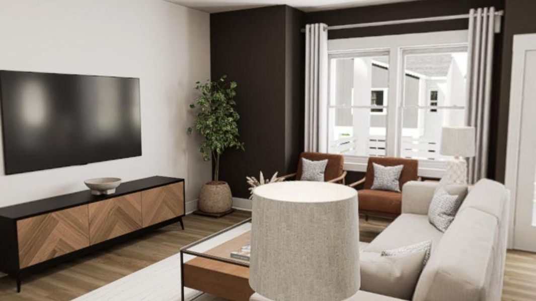 Furnished interior view inside a new home in Allen Park, Raleigh (Image 9).