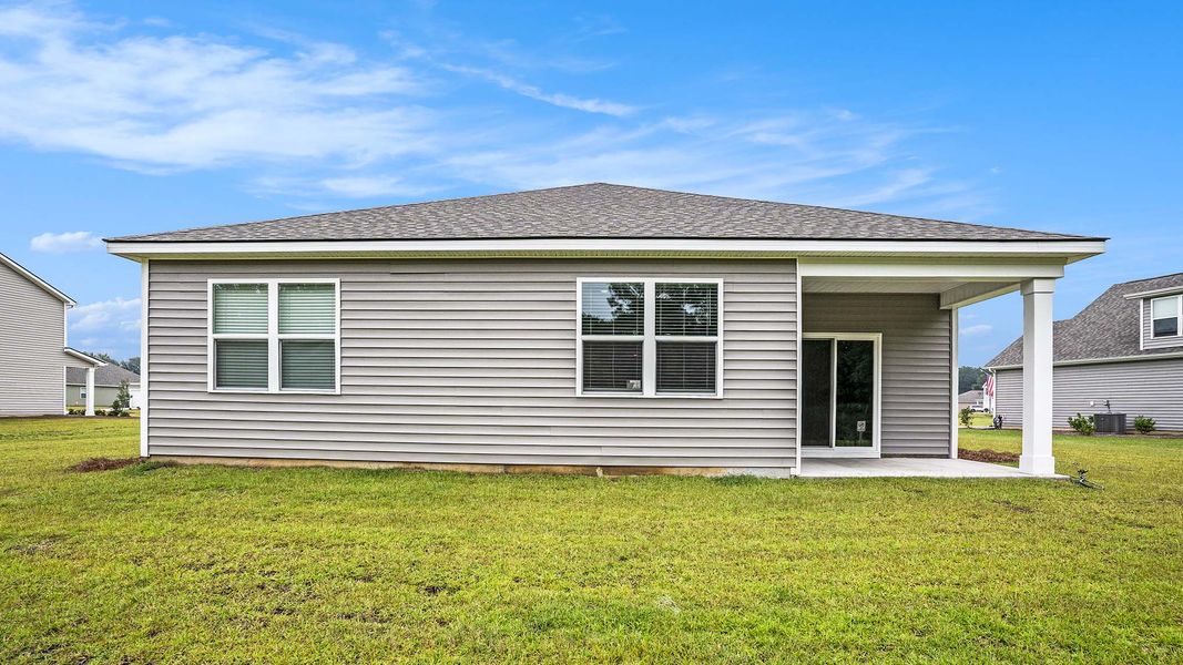 Exterior details and patio area of a home in Dove Crossing, Conway (Image 23).