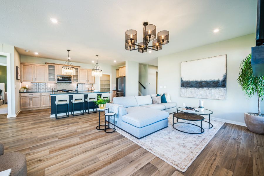 Representative furnished interior of a home built from the Camden by Fischer Homes in Easton Park, Dallas (Image 16).