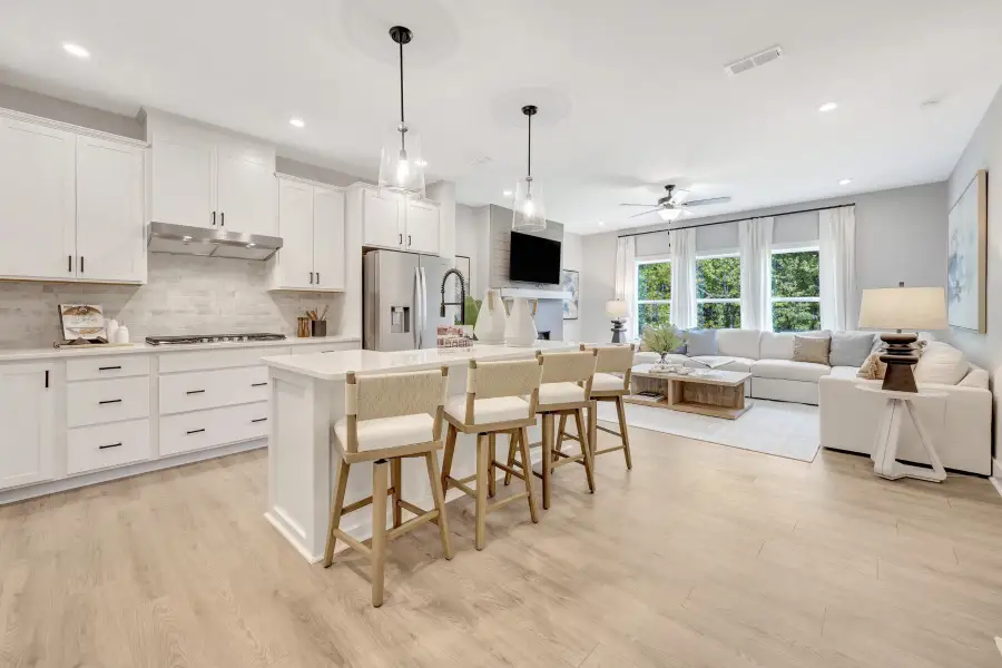 Representative furnished interior of a home built from the Maxwell by Beazer Homes in Friendship Village Townhomes, Apex (Image 5). Representative furnished interior of a home built from the Maxwell by Beazer Homes in Friendship Village Townhomes, Apex (Image 5).
