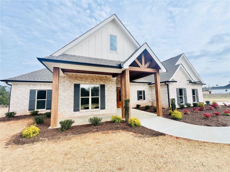 Front exterior of a new home in , Cartersville, GA, highlighting curb appeal (Image 26).