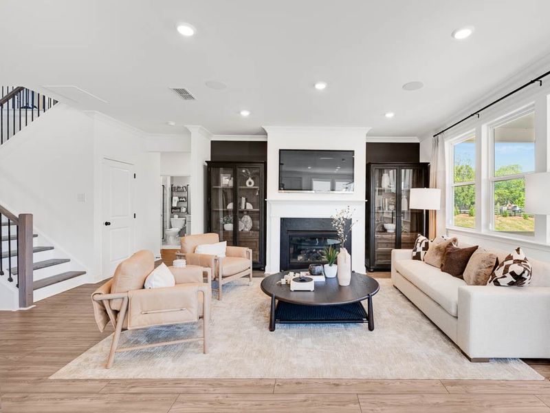 Representative furnished interior of a home built from the Essex by Taylor Morrison in Bailey Fence, Dacula (Image 14).