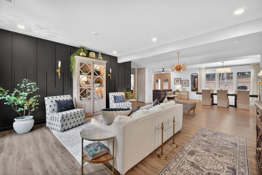 Furnished interior view inside a new home in , Flowery Branch (Image 10). Furnished interior view inside a new home in , Flowery Branch (Image 10).