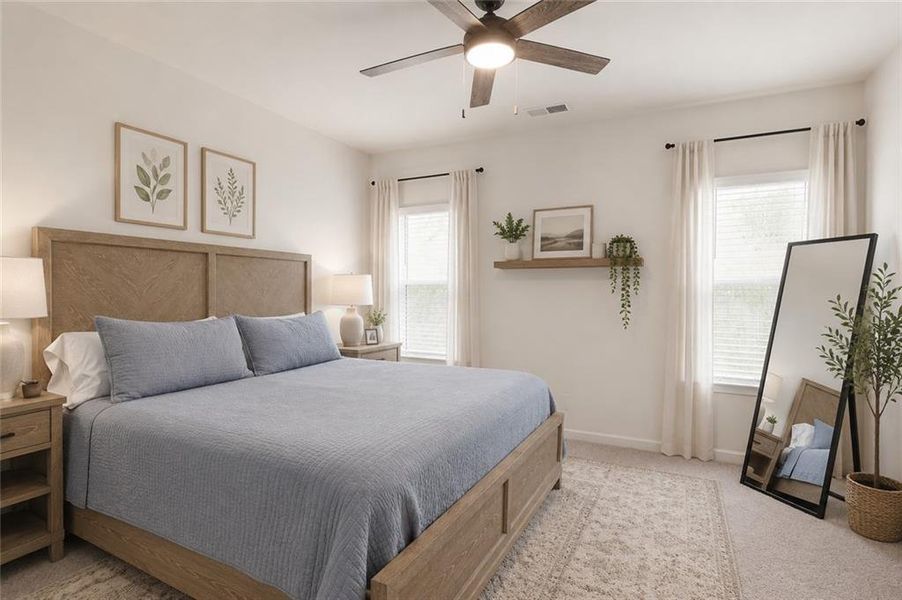 Furnished interior view inside a new home in , Cartersville (Image 19).