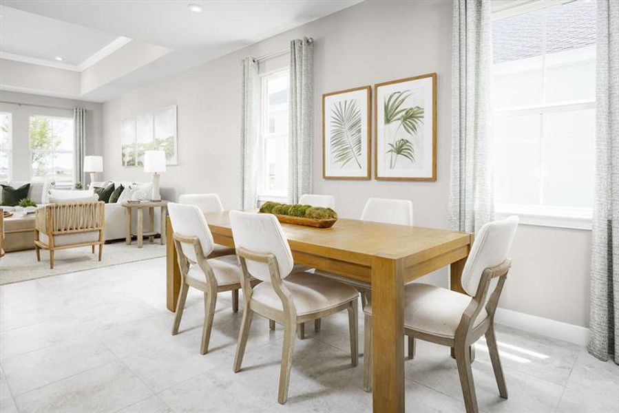 Representative furnished interior of a home built from the Grove by Ryan Homes in Malabar Springs, Palm Bay (Image 8).