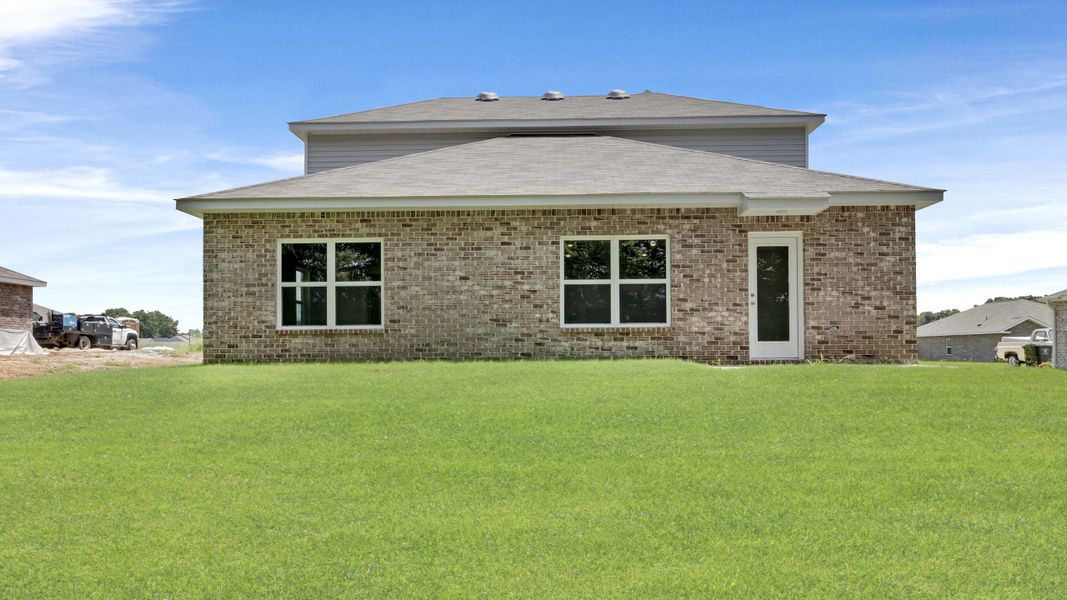 Exterior details and patio area of a home in Bailey Park, Fayetteville (Image 4).