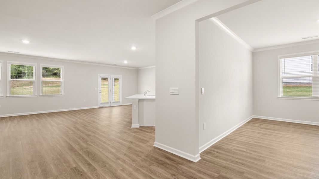 Representative unfurnished interior of a home built from the Avion by D.R. Horton in Bridle Creek, Locust Grove (Image 12).