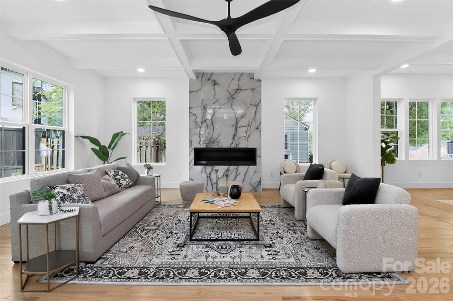 Furnished interior view inside a new home in , Charlotte (Image 35). Furnished interior view inside a new home in , Charlotte (Image 35).