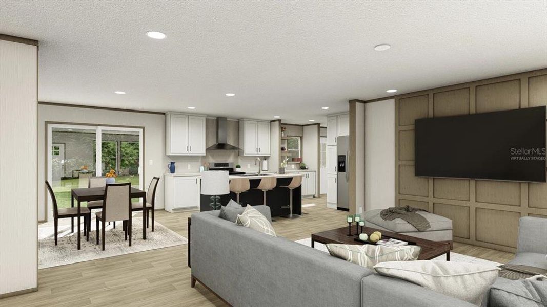 Furnished interior view inside a new home in , Eustis (Image 7).