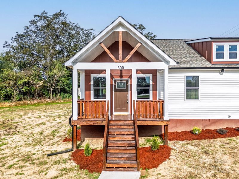 Exterior details and patio area of a home in , Shelby (Image 3).