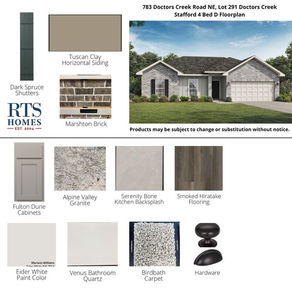 2D floor plan layout of this home in Doctor's Creek, Ludowici, GA (Image 3).