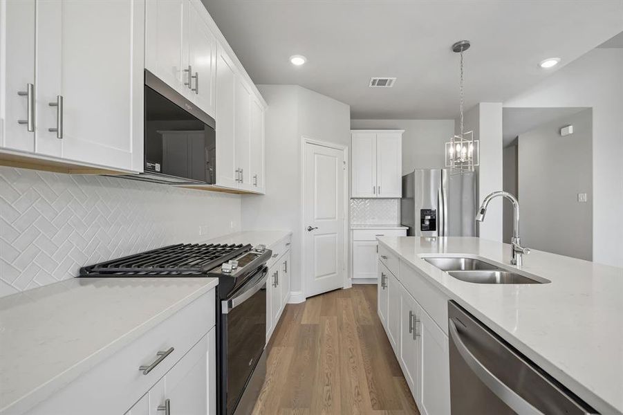 Furnished interior view inside a new home in Lakehaven - Premier Series, Farmersville (Image 6).