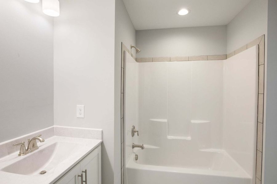 Representative furnished interior of a home built from the Austin by Caviness & Cates Communities in Bartlett Manor, Youngsville (Image 145).