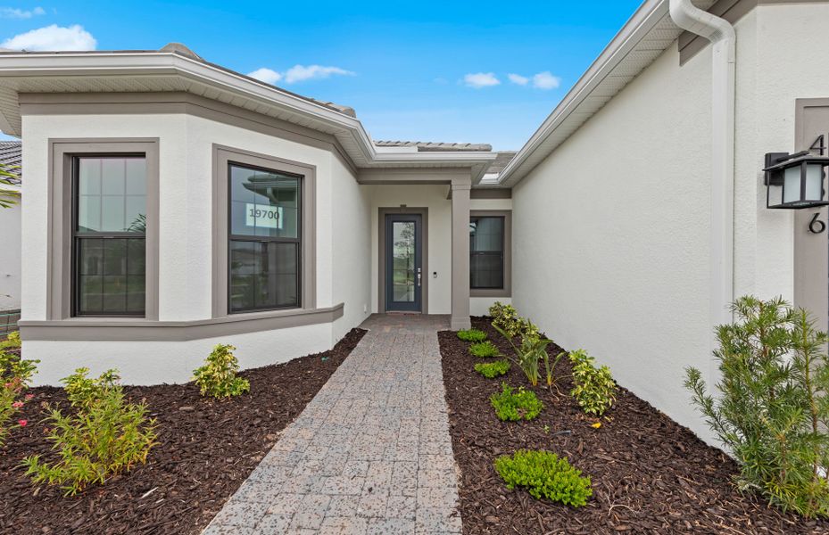 Exterior details and patio area of a home in Del Webb Catalina, Lakewood Ranch (Image 18).