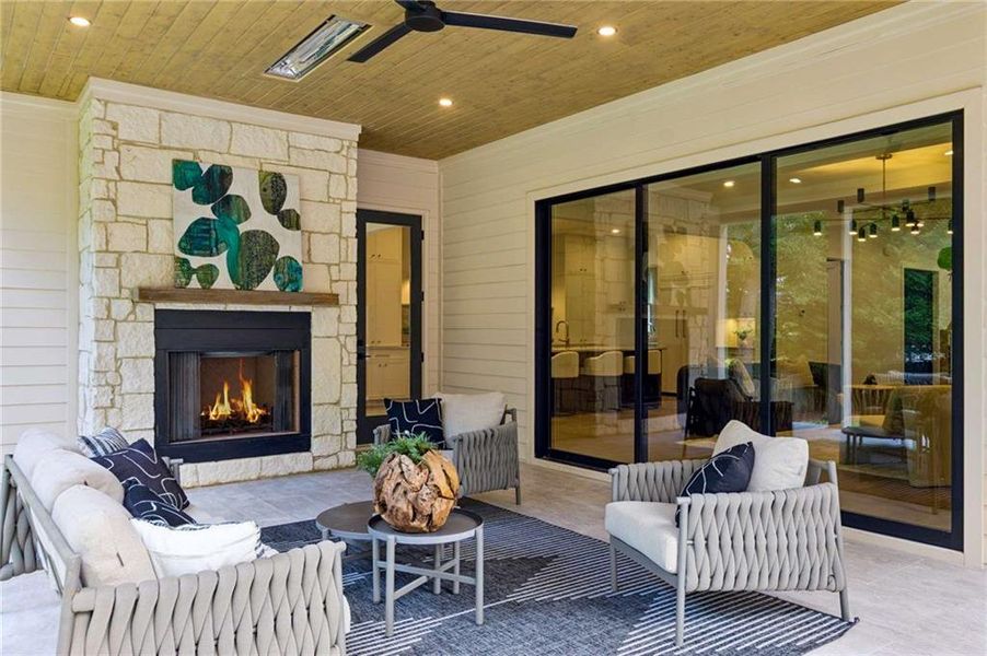 Exterior details and patio area of a home in , Brookhaven (Image 29).
