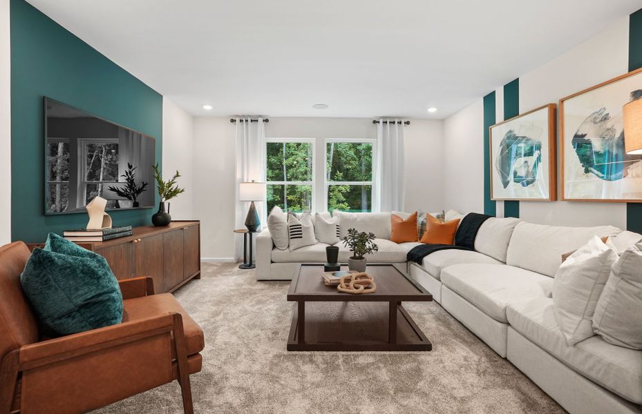 Furnished interior view inside a new home in Cannon Run, Concord (Image 12). Furnished interior view inside a new home in Cannon Run, Concord (Image 12).