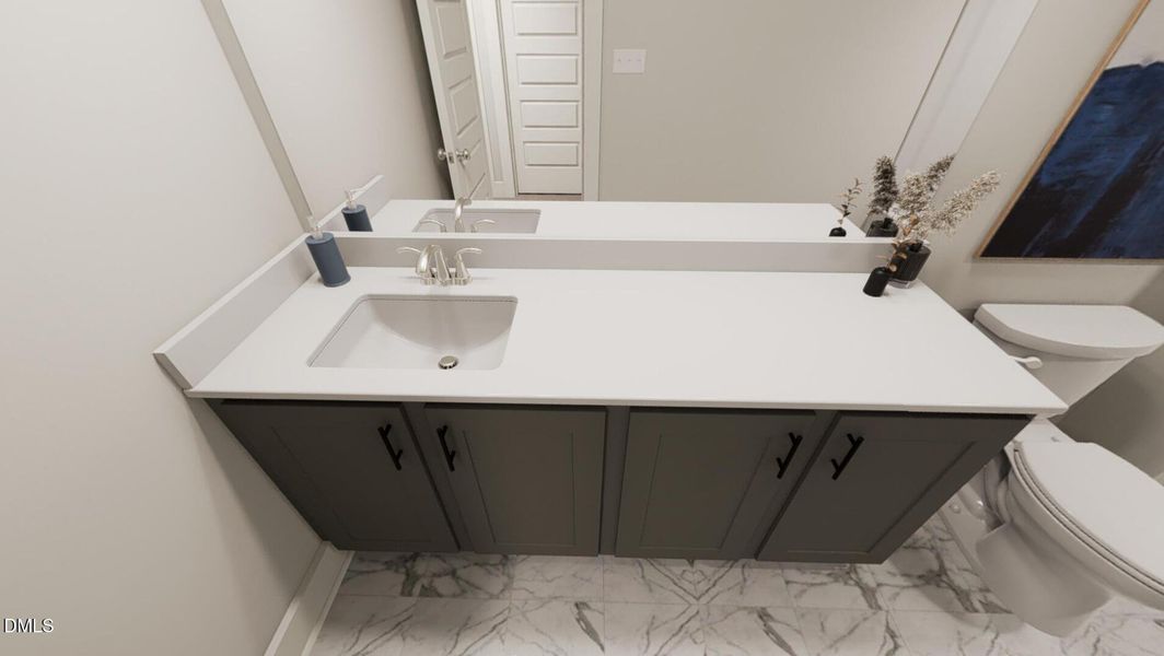 Secondary Bath #2 - Yin & Yan Interior