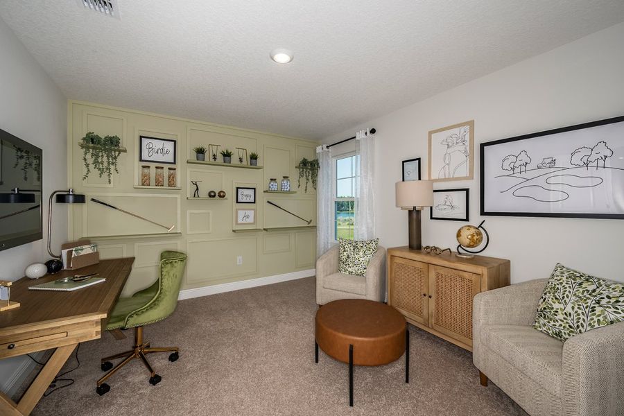Representative furnished interior of a home built from the Coquina by Casa Fresca Homes in Mirada, San Antonio (Image 14).