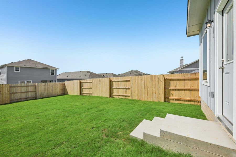Exterior details and patio area of a home in Edgebrooke, Pflugerville (Image 3). Exterior details and patio area of a home in Edgebrooke, Pflugerville (Image 3).