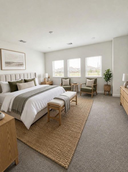 Furnished interior view inside a new home in Cross Creek West, Fulshear (Image 8).