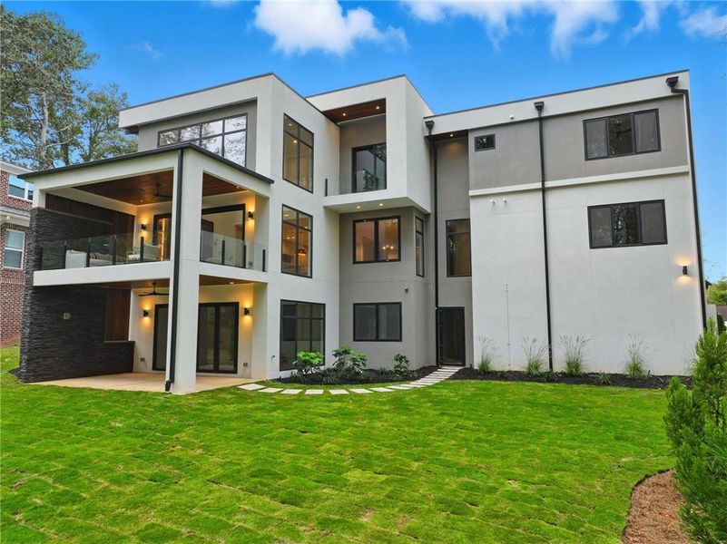 Exterior details and patio area of a home in , Atlanta (Image 4). Exterior details and patio area of a home in , Atlanta (Image 4).